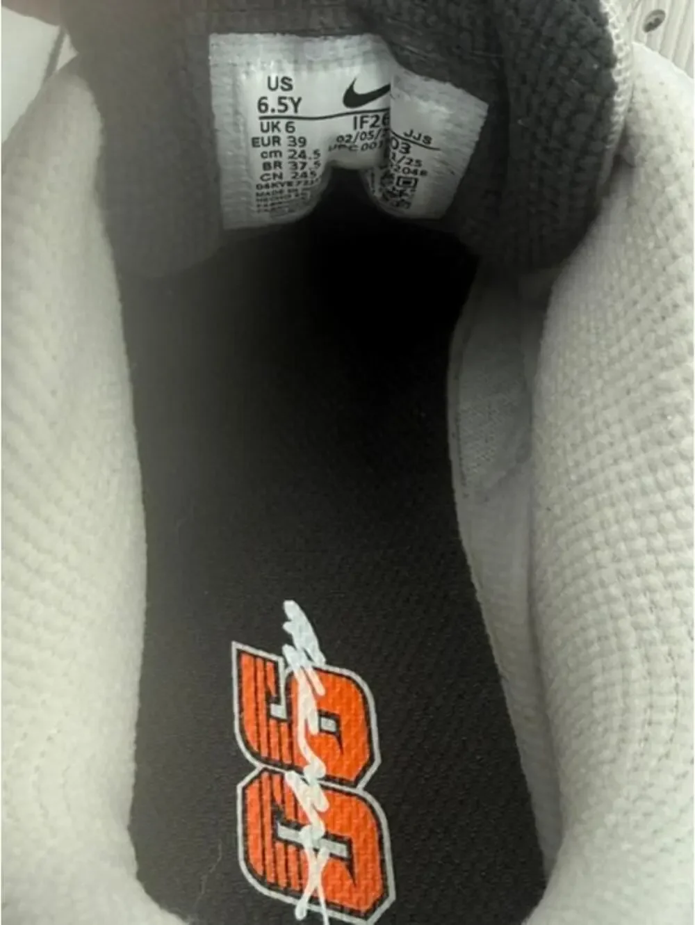 Nike Air Max 90 SE (GS)Sneakers Grey/Orange Y6.5 / W8